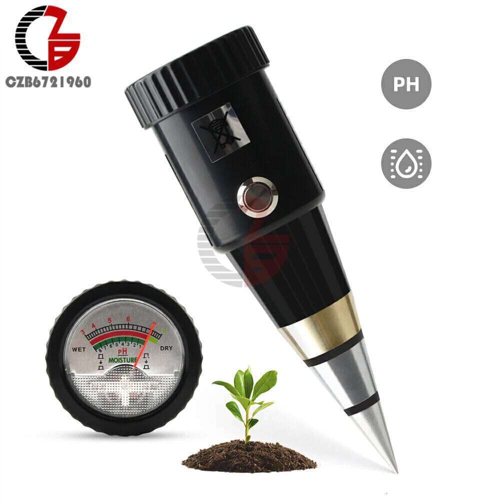 Handheld Soil Moisture PH Meter Acidity Humidity Tester Metal Sensor Probe 3~8ph No Battery Hygrometer for Planting Garden Tool - view 3
