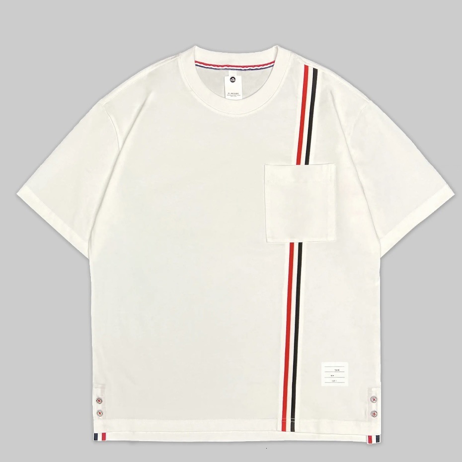 Luxury Brand Designer Fashion Men Heavy Industry Embroidery Patchwork T-Shirt Summer Streetwear Loose Fit Cool Design Tee