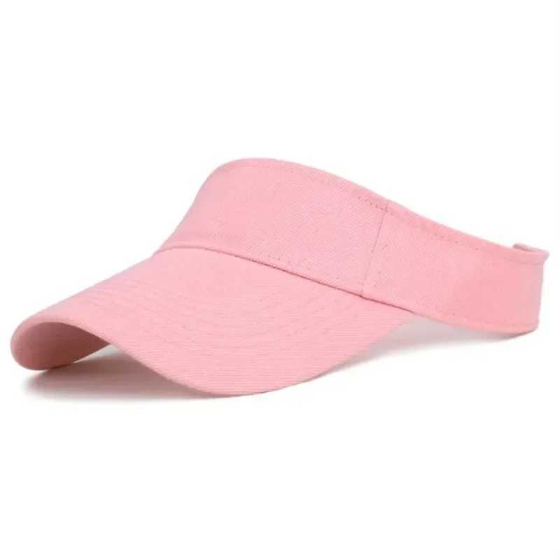 Tennis Caps UV Protection Outdoor Cycling Running Fishing Beach Caps Solid Color Breathable Sun Hats Men Women Summer Visor Caps H260407
