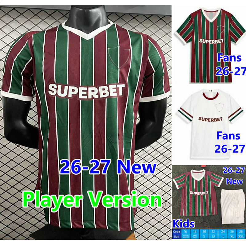 2026 2027 Fluminense Soccer Jerseys 26 27 home away FC MARCELO ALAN NINO FELIPE MELO MANOEL PH GANSO football shirt KENO FRED MARRONY T.SILVA men kids set uniforms