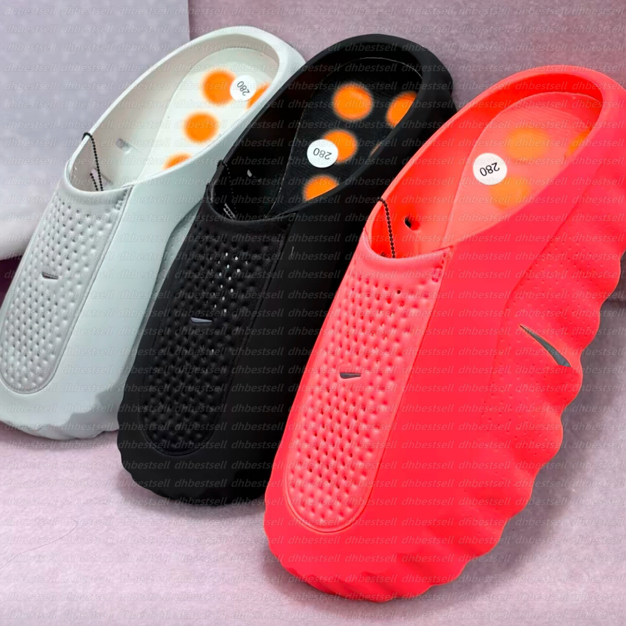 Designer Mind 001 Slide Summer Slides Mind001 Slippers Soft Rubber Tech Comfortables Sandals Mules Clog Black Red Bone Light Smoke Grey Men Women Shoes Size 36-47