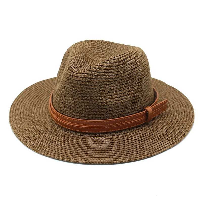 Beach Hats for Men and Women Beach Outdoor Sun Protection Visors Sun Hats Jazz Straw Hat H260407