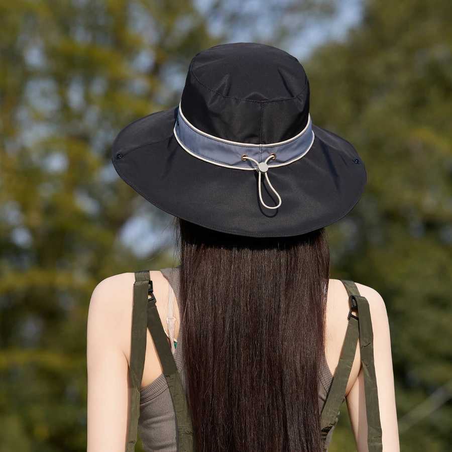 WomenS Summer Sun Hat With Large Brim Breathable and Foldable Sun Protection FishermanS Hat Holiday Beach Hat H260407