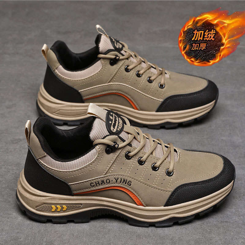 Men's autumn, versatile trendy men's sneakers, outdoor soft-soled lace-up casual shoes, student running shoes for men