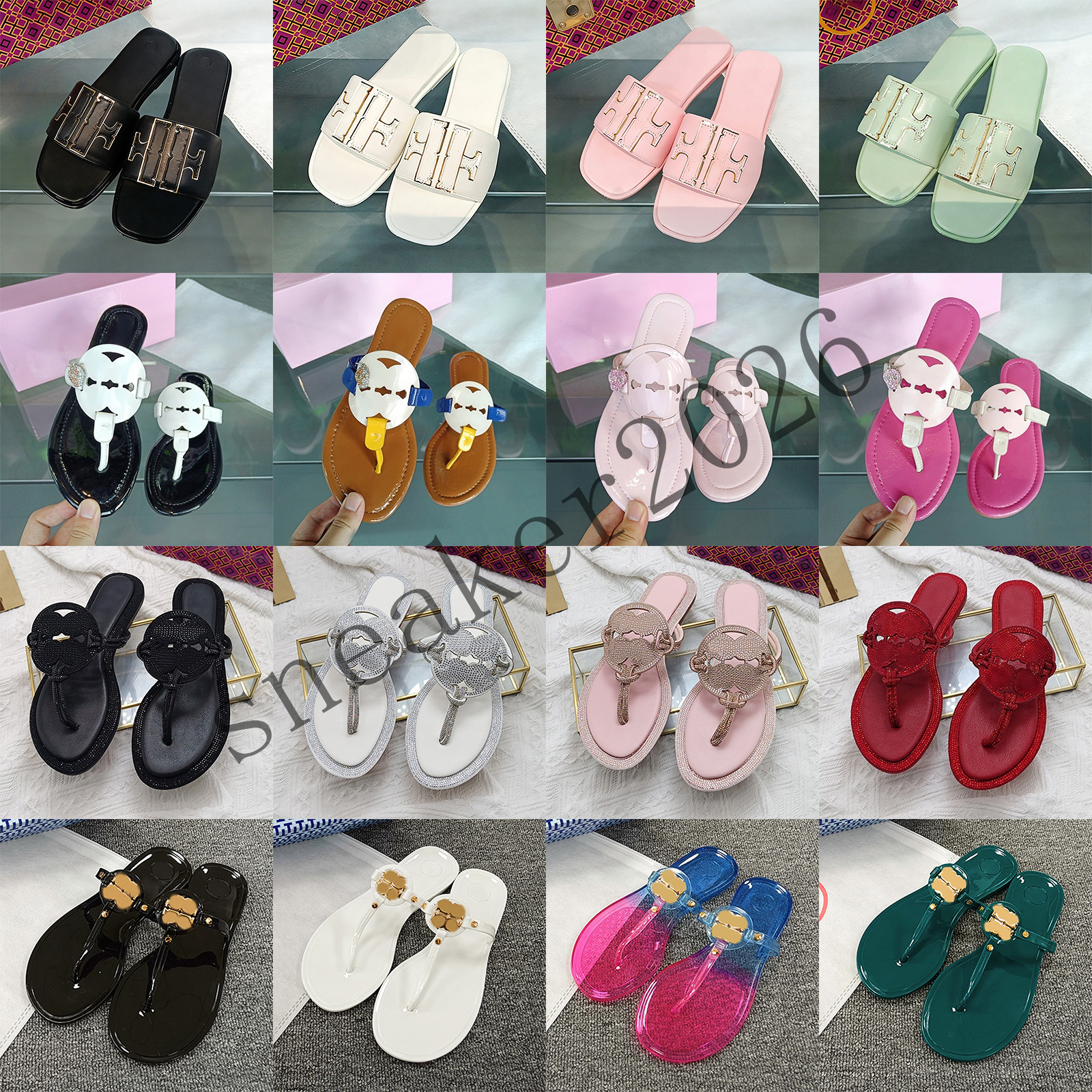 Free Shipping luxury sandles for women designer torys slides toryly clogs burchys miller summer cool sandals sandale Shoes slides sandal fashion