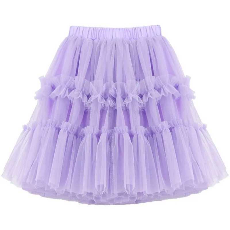 Girls Cute Clothes Pettiskirt Skirt 2025 New Baby Girls Tutu Fluffy Skirt Princess Ballet Dance Tulle Mesh Skirt Kids Cake Skirt H260407