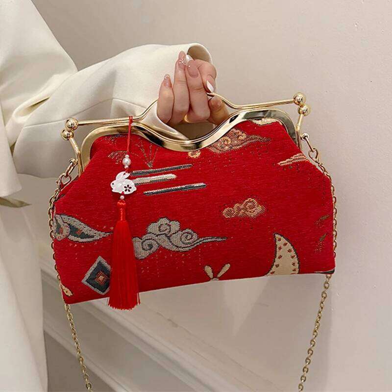 Luxury Evening Vintage Fringe Bag Women Bride Wedding Clutch Purse Chain Shoulder Crossbody Bags Party Fashion Handbag SENYY