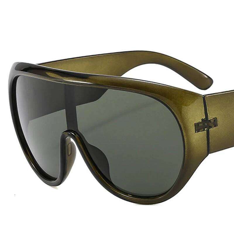 Vintage Luxury Designer Super Large Square Sunglasses Women Popular Punk Men Sun Glasses Trending Ladies Shades UV400