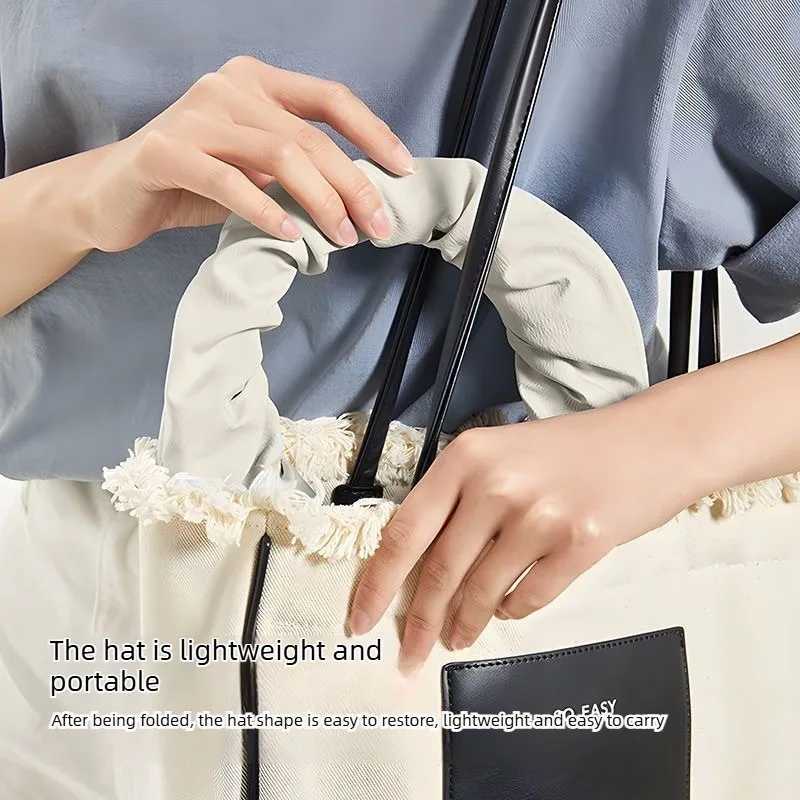 UPF50 Sun Visor Hat Dual-Use Full Face Sun Protection Foldable Headband for Beach Hiking Outdoor Summer Hats for Women H260407