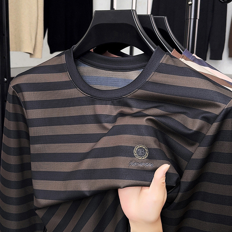 2026 Luxury Brand Designer Clothes Foreign Trade Autumn New Casual T-shirt Men's Long Sleeve Round Neck Printed Fashion Pullover T-shirt Men'