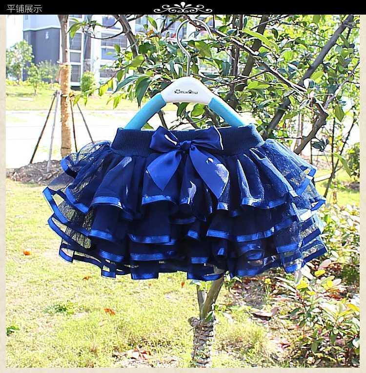 Hot Baby Girl Tulle Tutu Skirts Rainbown Pettiskirts Fluffy Kids Ballet Skirts for Party Dance Princess Children Tulle Clothes H260407