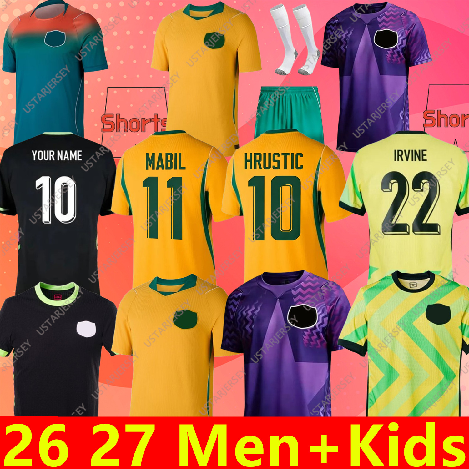 2026 Maglia Da Calcio Della Squadra Nazionale Australiana 2027 Cooney-Cross Micah Raso Hunt Wheeler Chidiac Gorry Maglia Da Calcio Mooy Souttar Hrus-image
