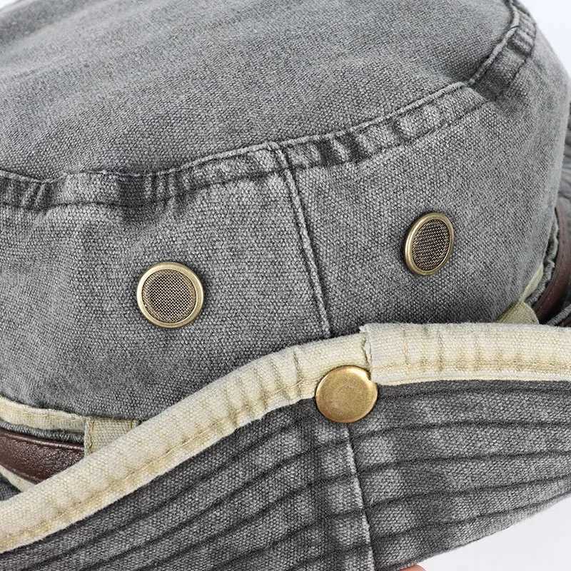 Bucket Hat With Leather Belt Men Women Sunhat 2026 Outdoor Fisherman Cap Summer Sun Protector Hats Panama Beach Protection Caps H260407