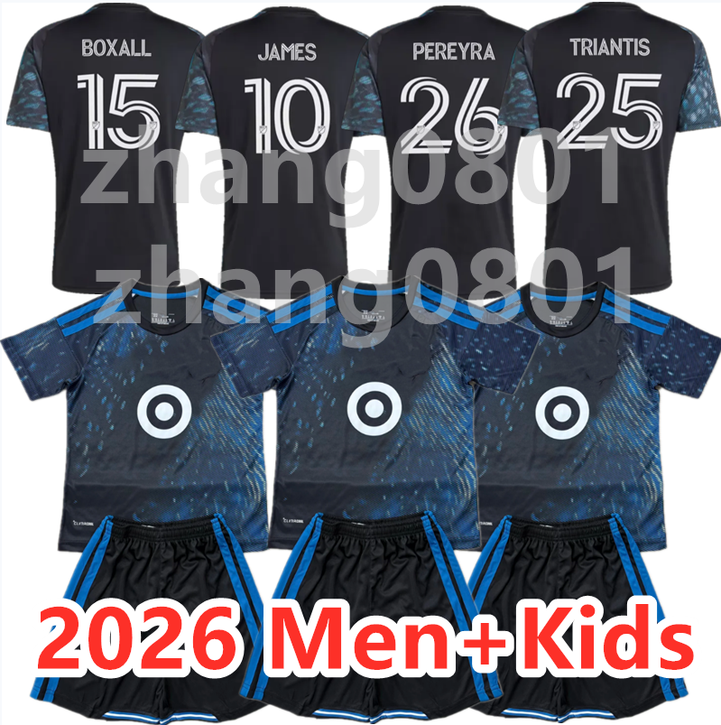 Minnesota United JAMES Soccer Jerseys 2026 Home BOXAILL HLONGWANE TRIANTIS PEREYRA MARAKANICH SMIR uniform men's and women's children's set football shirt 16-2xL
