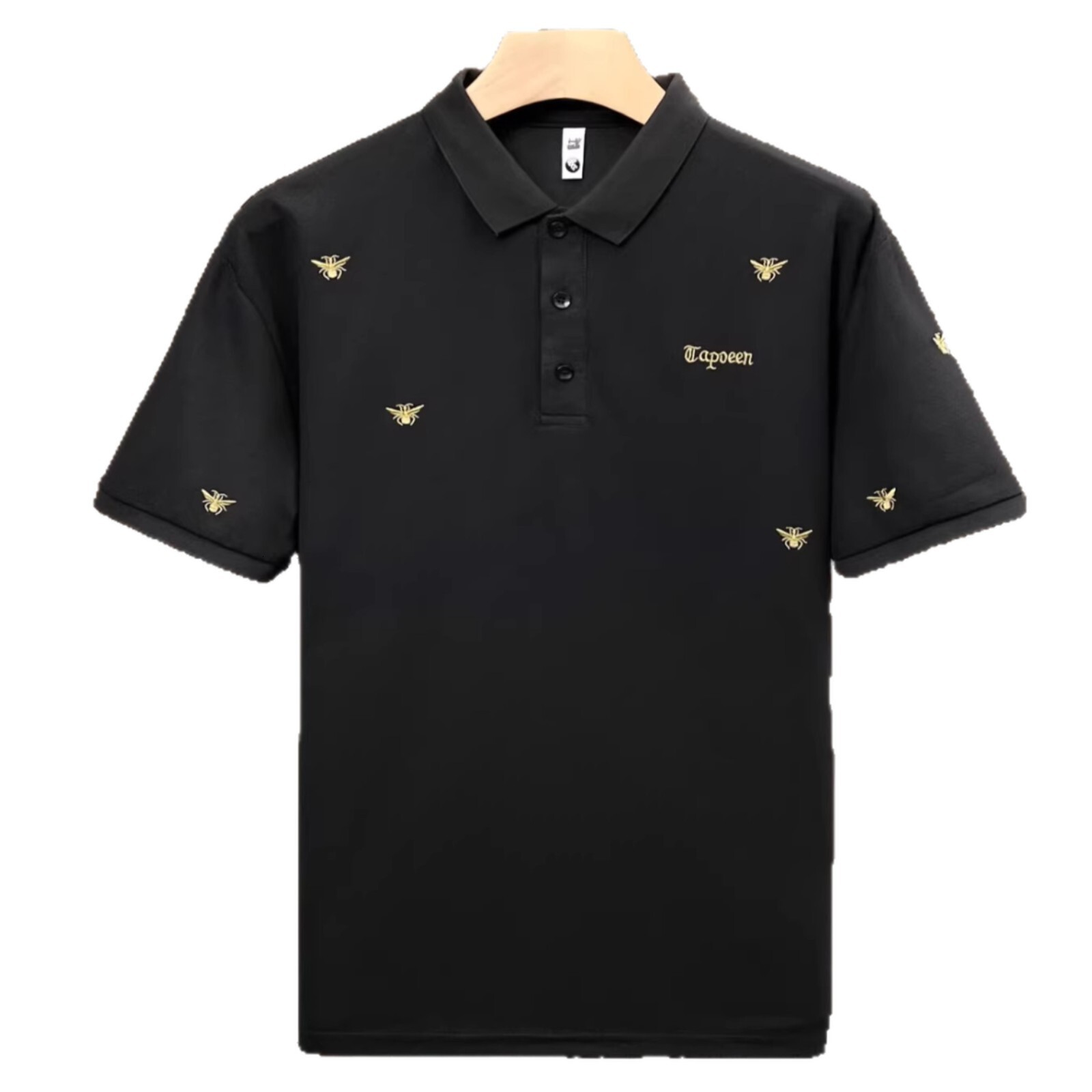 Luxury Brand Designer Clothes High-End Designer Apparel American-Style Heavy-Weight Lapel Polo Shirt For Men Short-Sleeved Summer Trendy Casual Loose-