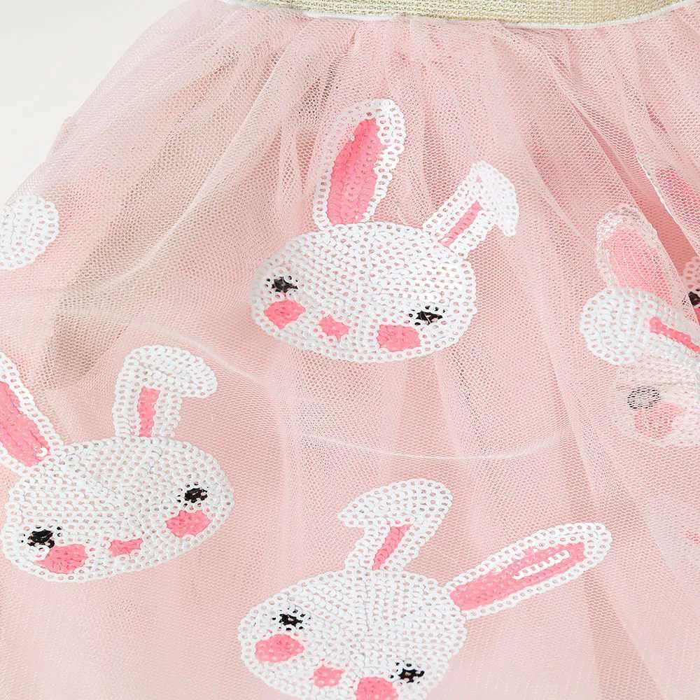 new girl style childrens half skirt Europe and the United States new mesh rabbit sequin Easter TUTU skirt H260407