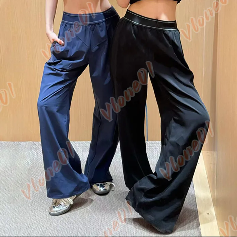 Designer Yoga Pants Womens High-Waist Full-length Dance StudioTrousers Straight-Leg Suit Up Trouser Fashion Jogger Sweatpants Wrinkle-resistant For Women