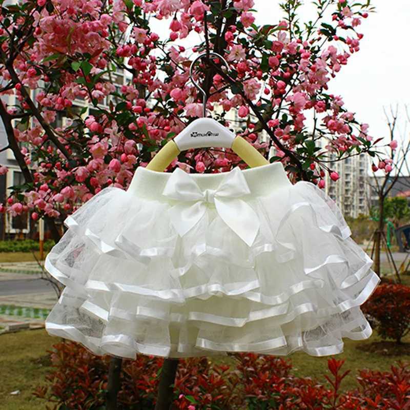 Hot Baby Girl Tulle Tutu Skirts Rainbown Pettiskirts Fluffy Kids Ballet Skirts for Party Dance Princess Children Tulle Clothes H260407