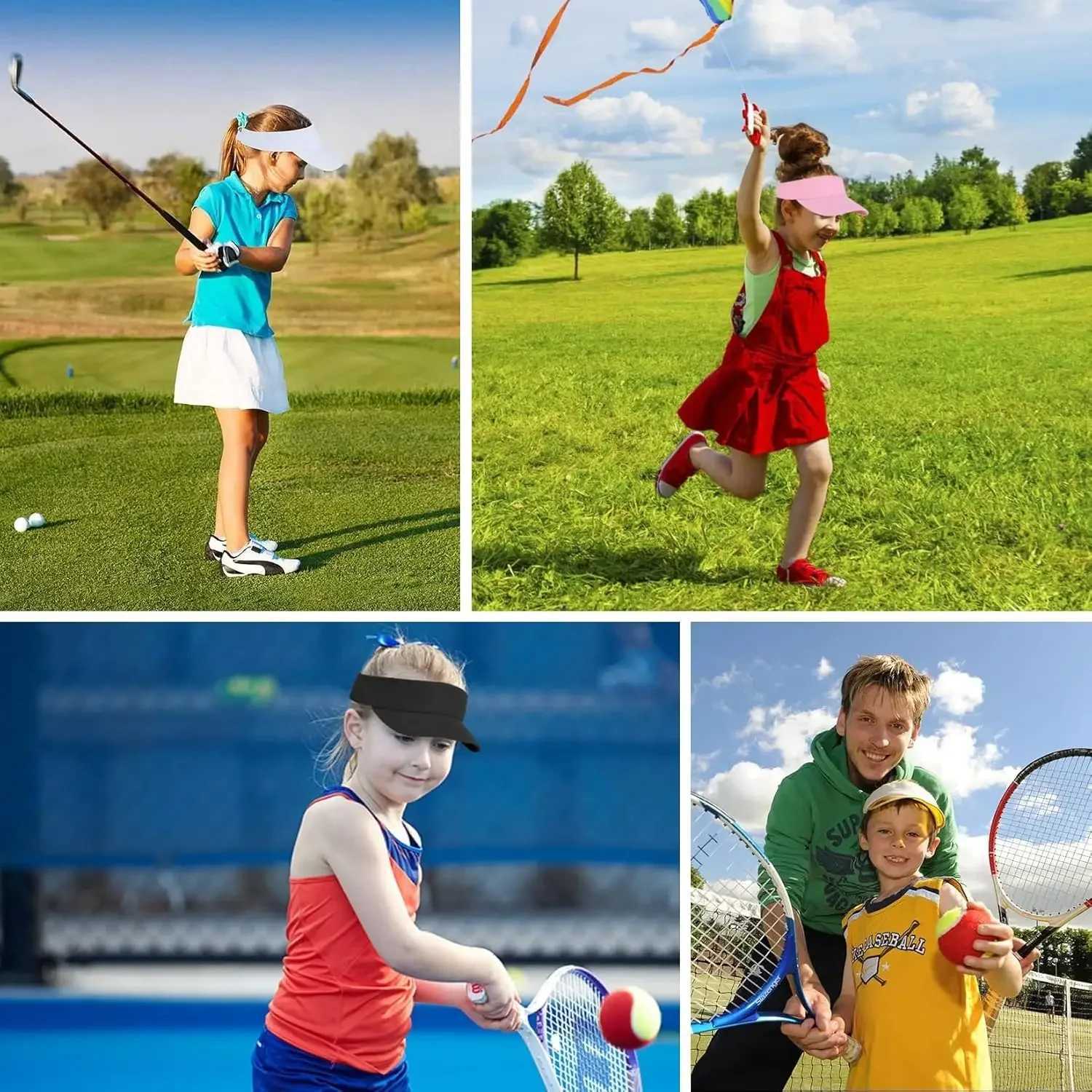 Summer Sun Hats Men Women Cotton Adjustable Visor UV Protection Top Empty Solid Sport Tennis Golf Running Sunscreen Baseball Cap H260407