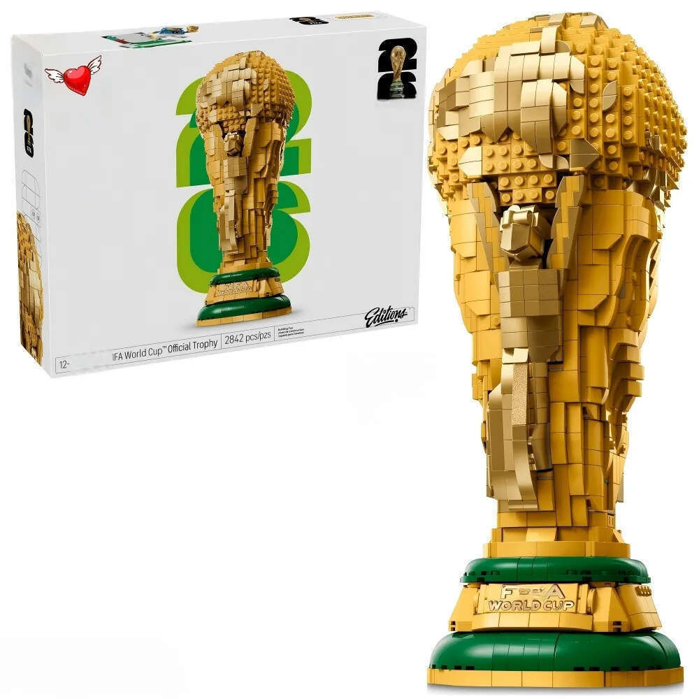 New LEGO Trophy Building Blocks 2842Pcs Standard Particles High Quality 1:1 Size Perfect Eeplica Legoes Set World Cup Ball As