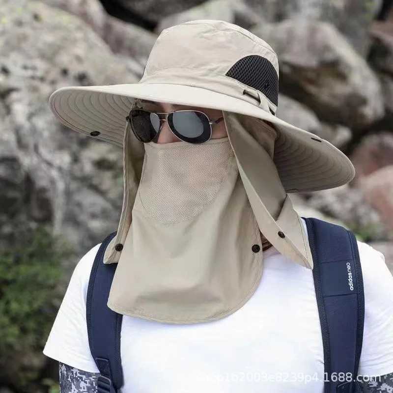 Adjustable Outdoor Fishing Hat Sunscreen Protection Breathable Sunshade Foldable Men Women Hiking Camping Casual Fishing Cap H260407