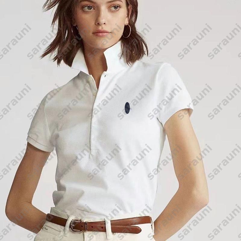 Womens Designer Polo Shirt For Ladies Short Sleeve Colorful Classic Embroidery T Shirts Luxury Polo Tees Summer 5 Button Tee Shirts