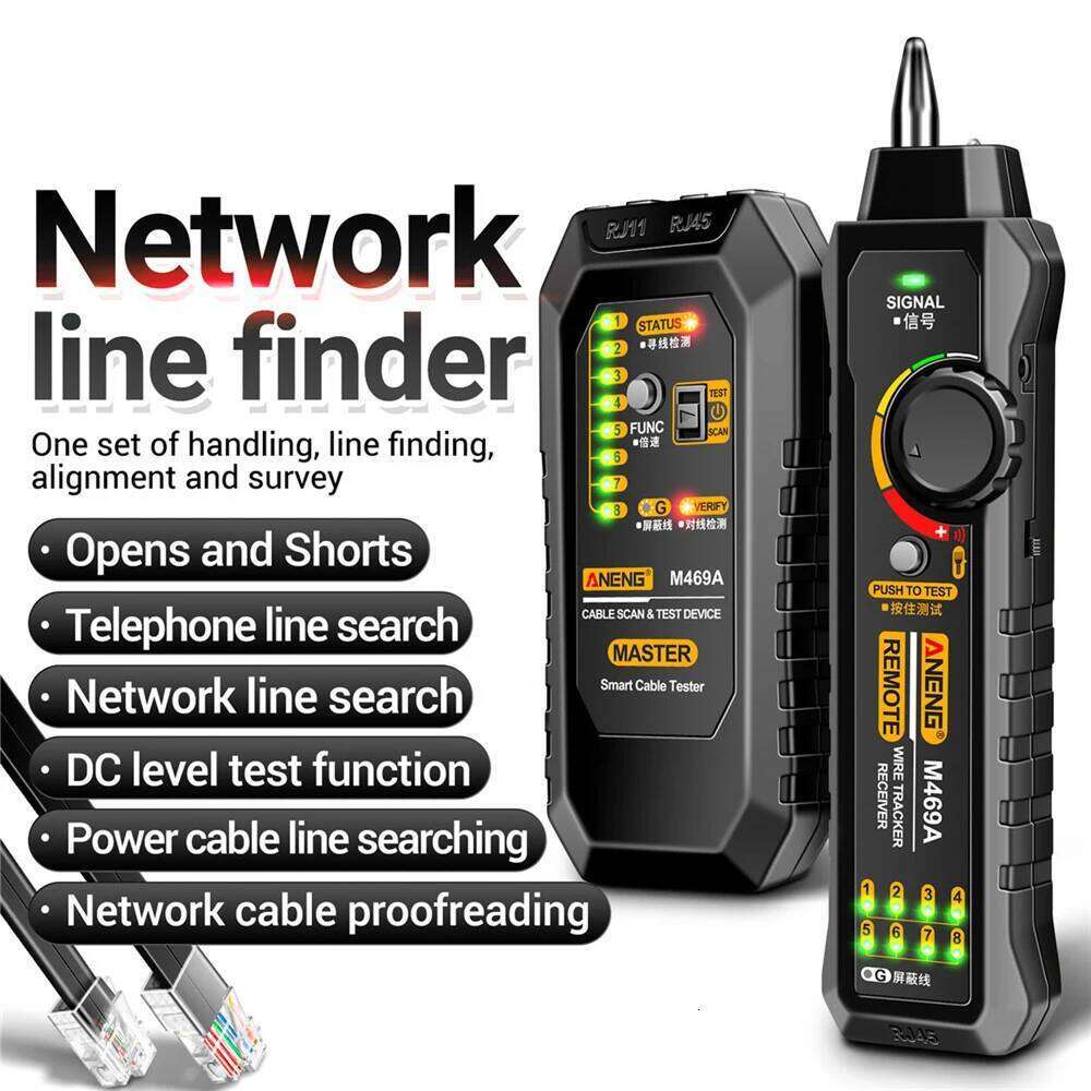 Circuit Breaker Finders RJ11 RJ45 Toner Finder Wire Tracer Ethernet Network Cable Collation Telephone Line Tester - view 3