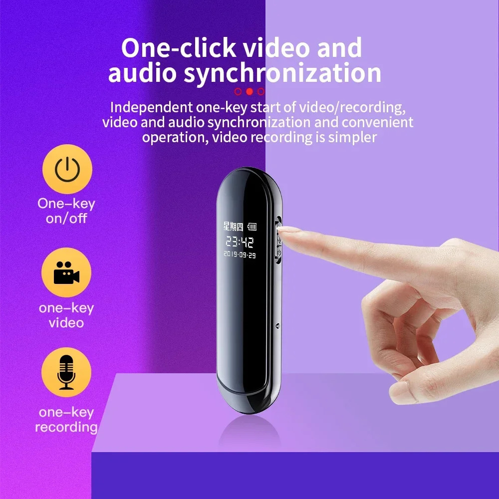 1080P Action Camera Oculta Wide View Angle Portable Small Nacklace Audio Video Voice DV Dictaphone 4-128GB Digtal Recorder Cam 260403
