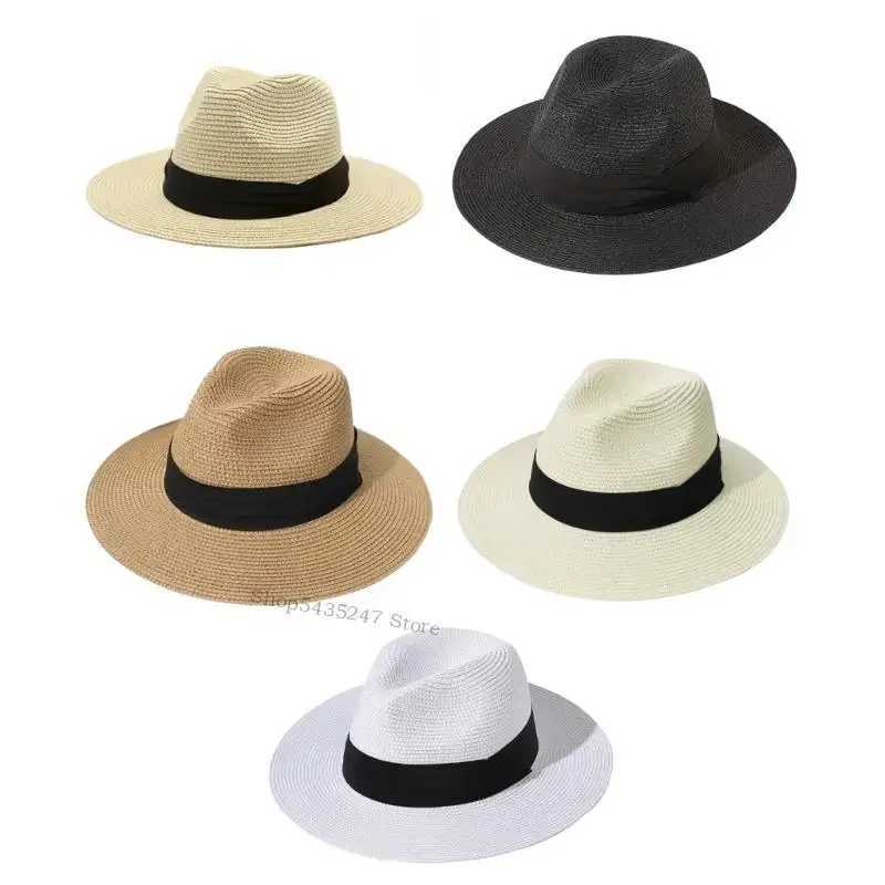 Bohemian Sunproof Hat Western Straw Hat Photography Hat for Leisure Vacation H7EF H260407