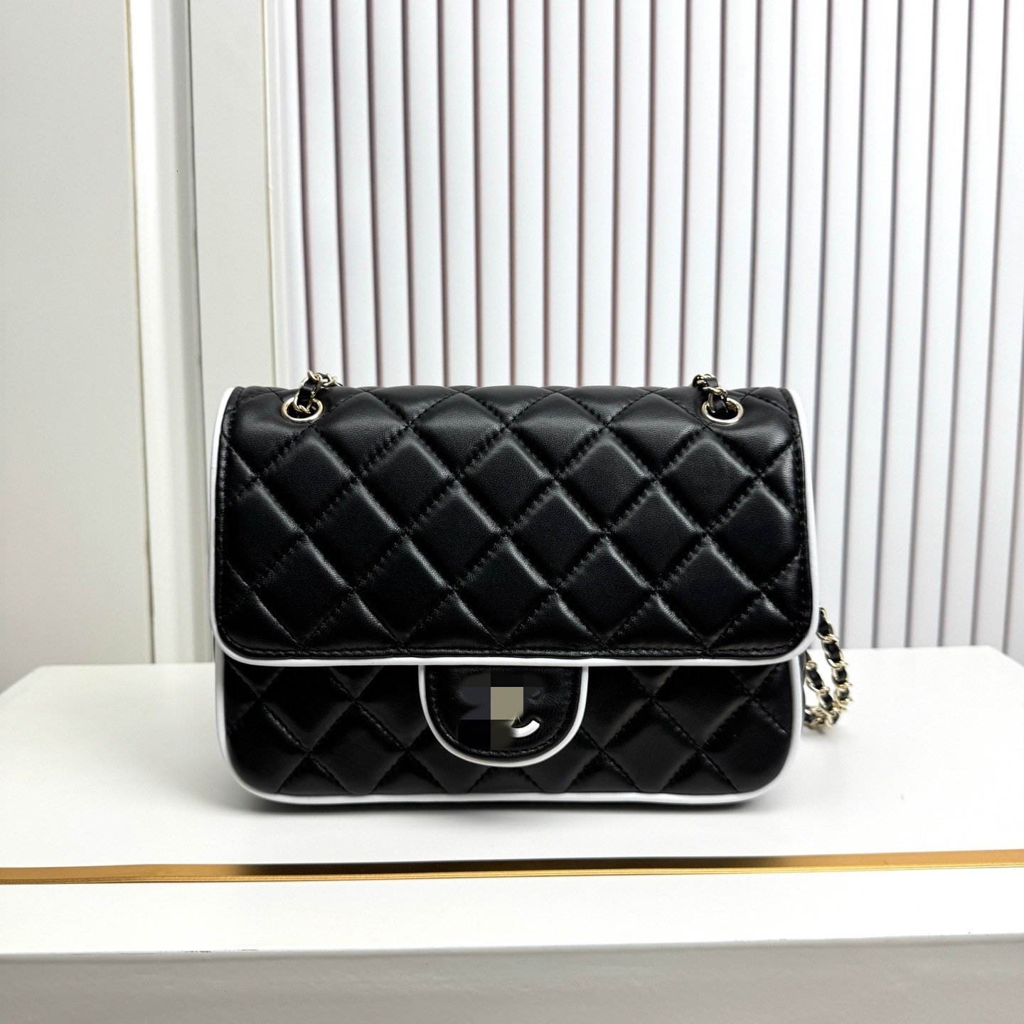 Designer Luxurious Leather Diamond-pattern Chain Bag For Women, 2026 New Model, Versatile Small Square Bag, Women's Cross-body Shoulder Bag