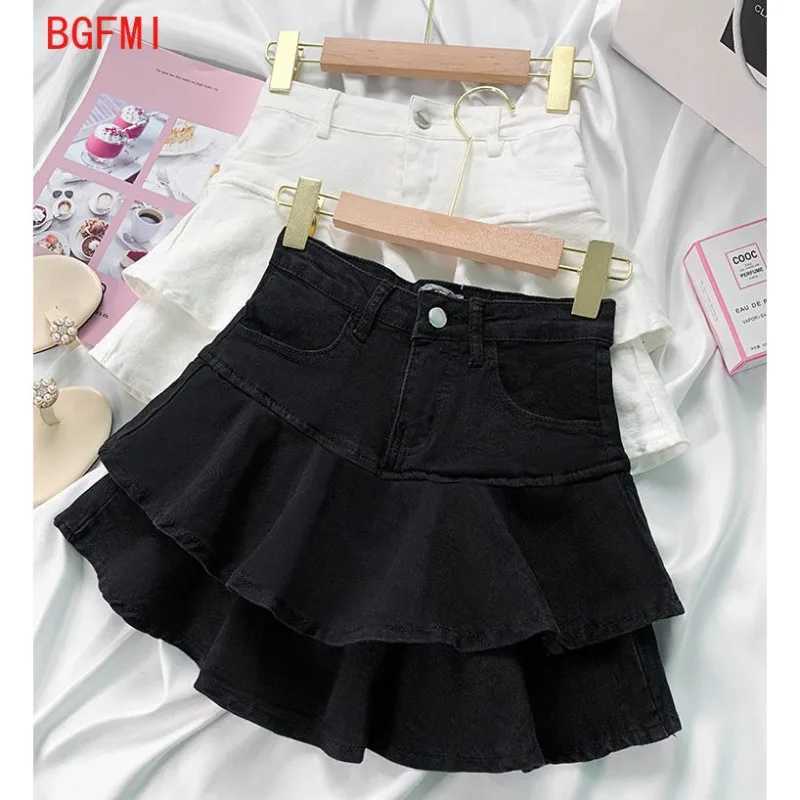Spring Summer New Teenager Childrens Kid Short Pants Skirt Fashion Ruffle Edge Cake Skirt Teen Girl Mini Culottes Kids Clothing H260407
