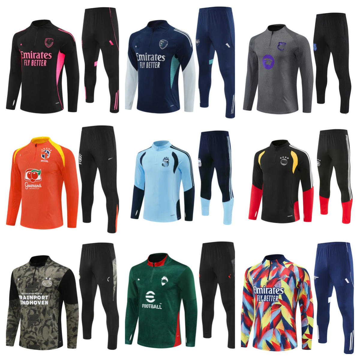 2025 2026 2027Football tracksuits chandal Lyon soccer tracksuit Survetement Lyonnais LPAQUETA OL AOUAR training suit Jogging sets men and kids kit