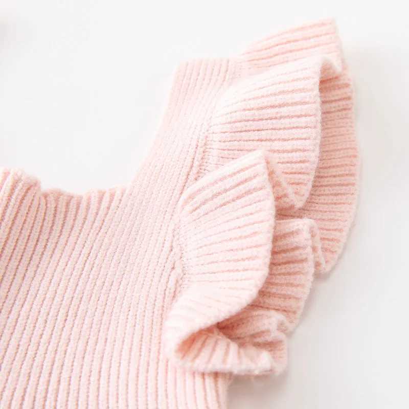 0-18M Sleeveless Tank Romper Dress Cotton Summer Infant Princess Outfit Baby Girl Dress Knitted Ruffled Flutter Sleeve Dress H260407