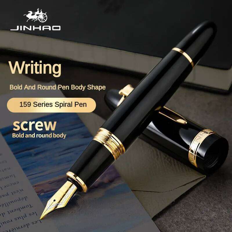 Jinhao Luxury 159 Fountain Pen High Quality Metal Inking Office School Supplies Stationery Pens for Writing 26H0404