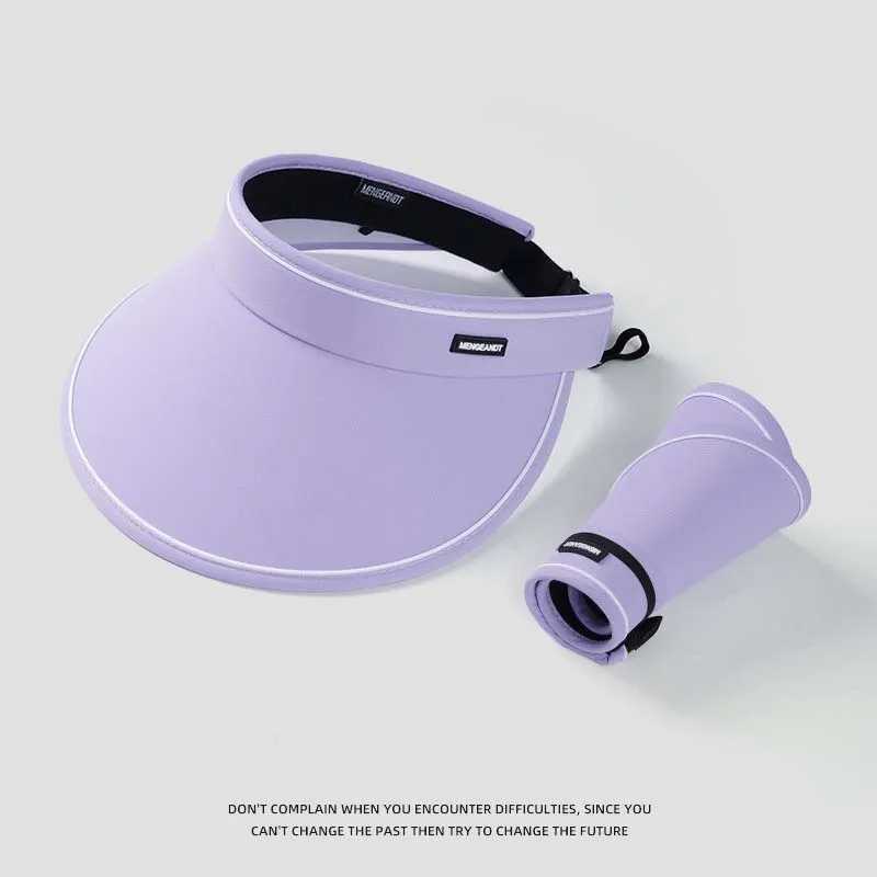 Spring New Sun Hat Womens Uv Protection Sun Hat Summer Empty Cap Large Brim Outdoor Cycling Face Shade Hat Woman Face Small H260407