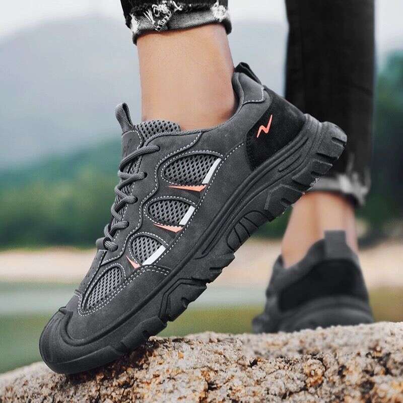 Clearance Sports Safety Men's 2026 Spring Soft Sole Breathable Mesh Worksite Comfortable Non-Slip Wear-Resistant Work Trendy Shoes