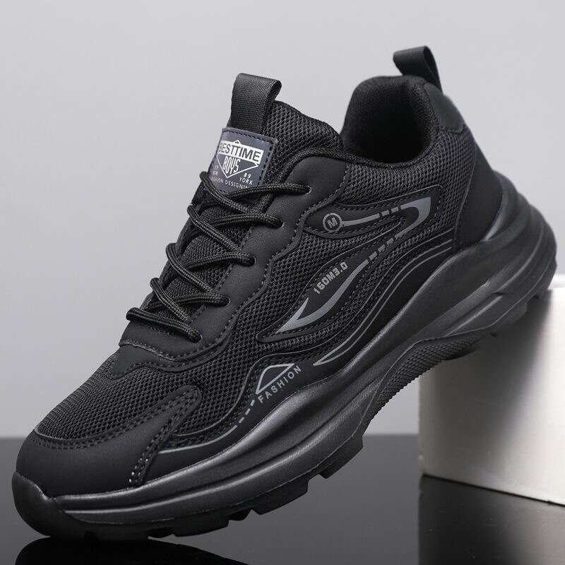 New Mesh Men's Casual Breathable Lightweight Running Non-Slip Sports Soft Sole Versatile Dad Shoes