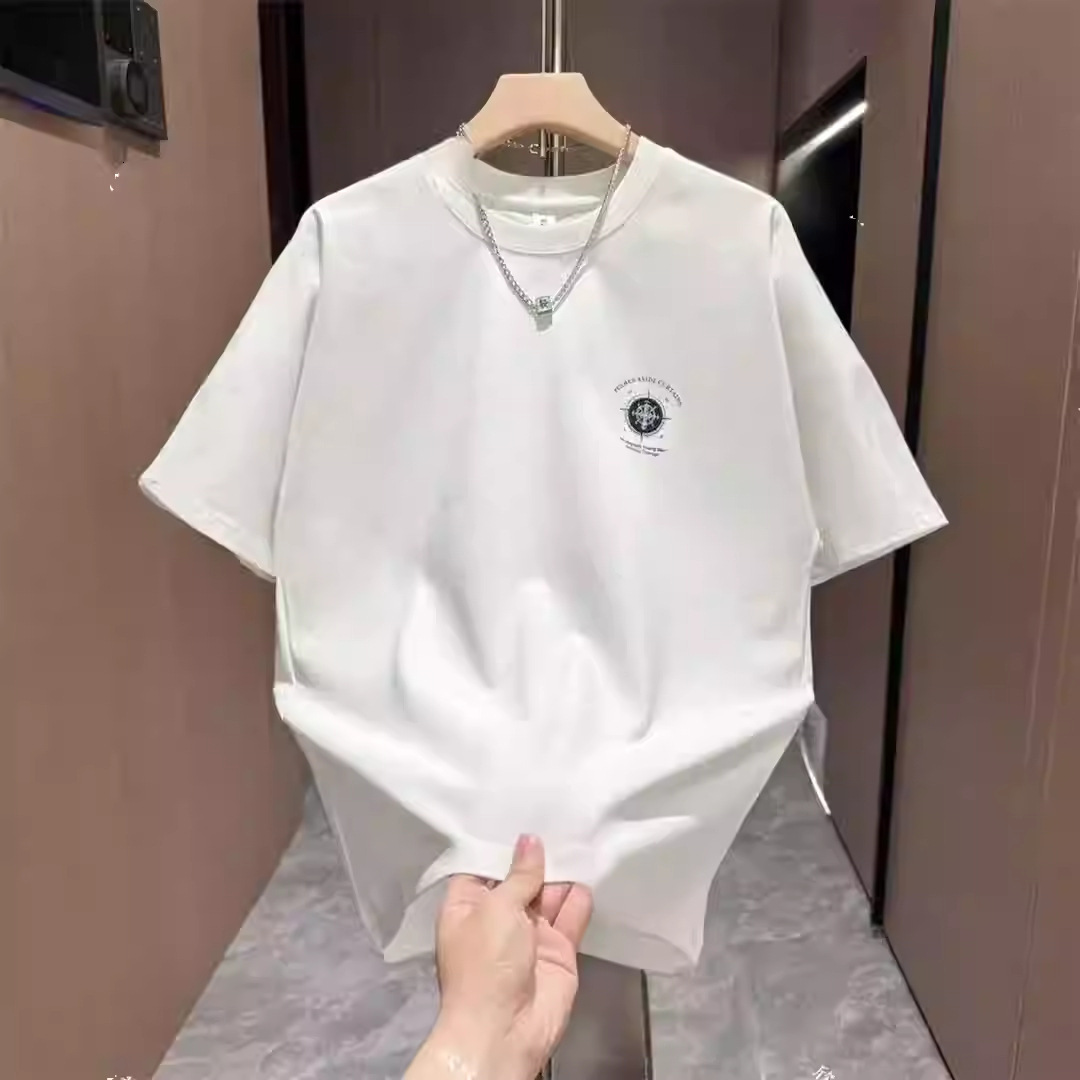 Luxury Brand Designer American retro trendy brand casual heavy print letter short-sleeve 2026 summer fashion versatile short-sleeve T-shirt