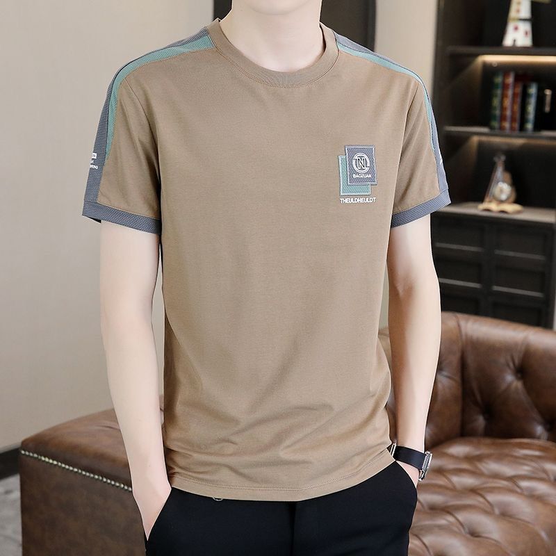 2026 New Designer Men's Casual Short Sleeved T-shirt, Fashionable Casual Shirt Versatile Fashionable Short Sleeved Top For Sports