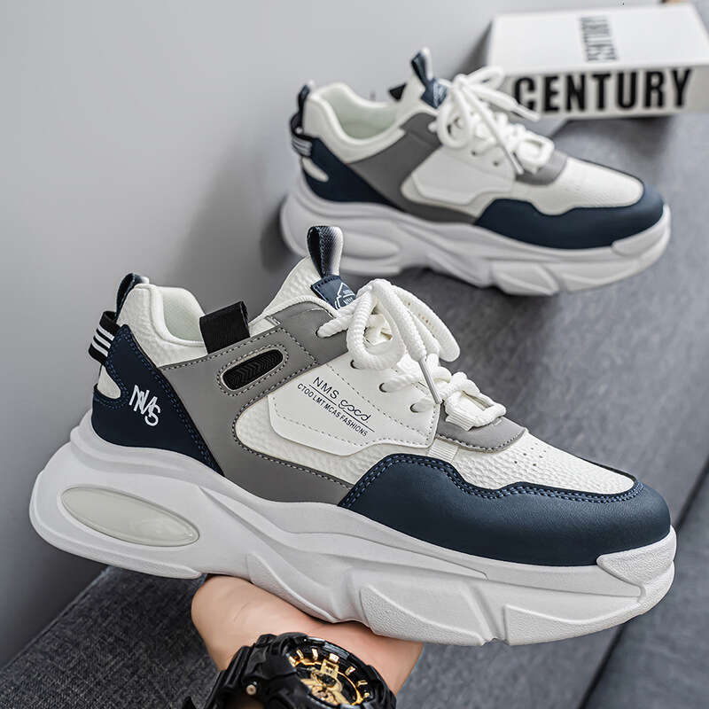 2026 Autumn Men's New Breathable Youth Sports Trendy Versatile Thick-Soled Casual Running Dad Shoes for Men