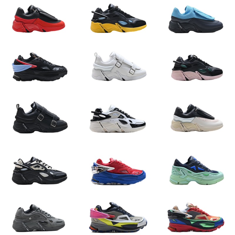 Raf Simons Cylon 21 Runner Shoes Genuine Leather Men Women Designer Casual Shoes White Black Purple Red Luxury Cylon-21 Sneakers Fashion Trainers