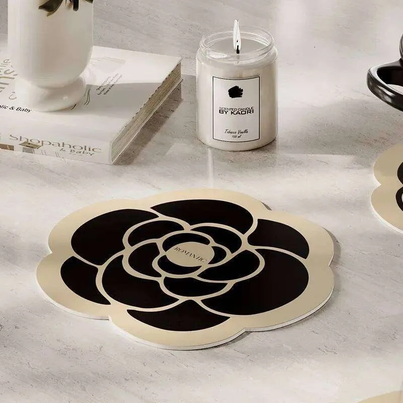 Placemat European Style Western Heat Insulation Dining Table Hotel Coaster Leather Pvc Anti Scald Pu Cup Mat