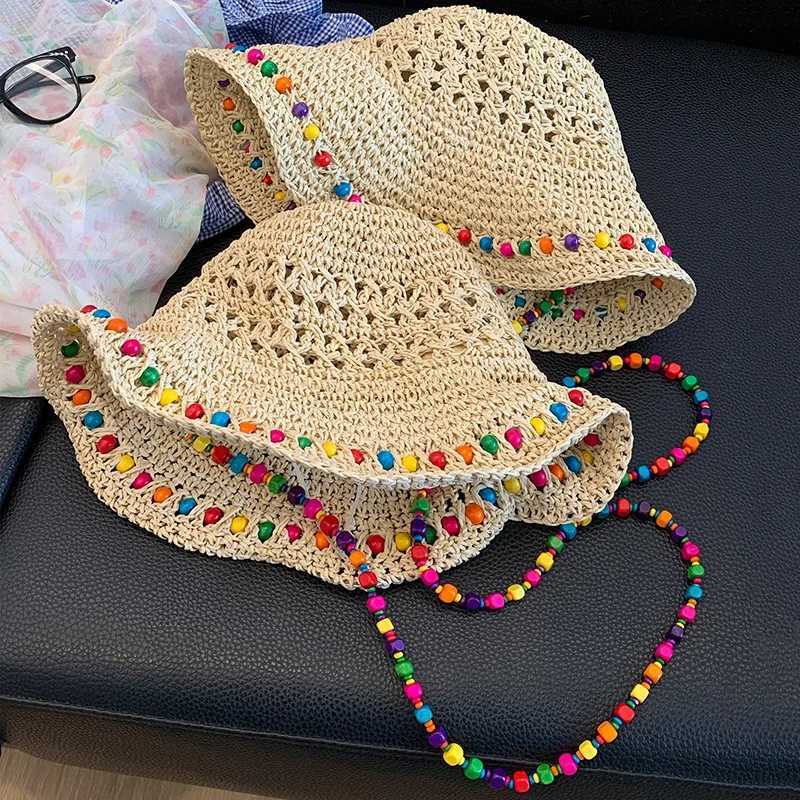 Summer Seaside Bow Beach Sun Hat Women Outdoor Travel Oversize Cap UV Protection Sea Beach Hat Wide Brim Sun Block Visor Hat H260407