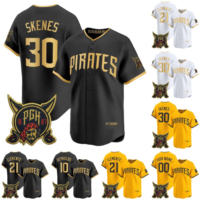 Pirates 2026 City Connect Jersey Paul Skenes Brandon Lowe Bryan Reynolds Oneil Cruz Mitch Keller Andrew McCutchen Mason Montgomery Rafael Flores Marcell Ozuna 8899