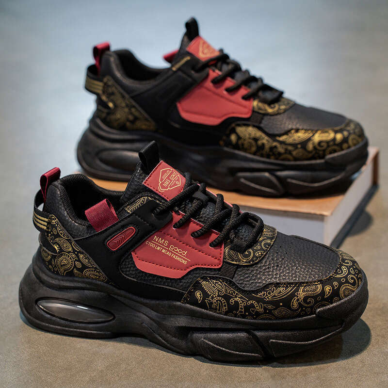 2026 Autumn Men's New Breathable Youth Sports Trendy Versatile Thick-Soled Casual Running Dad Shoes for Men