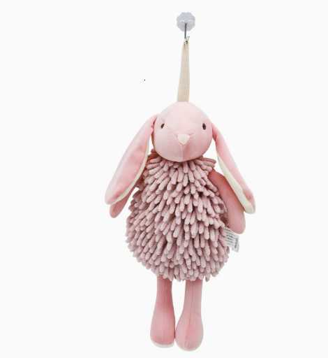 Cartoon Rabbit Chenille Hand Towel - Multi-functional Animal Creative Rabbit Fleece Toy C260407 - view 3