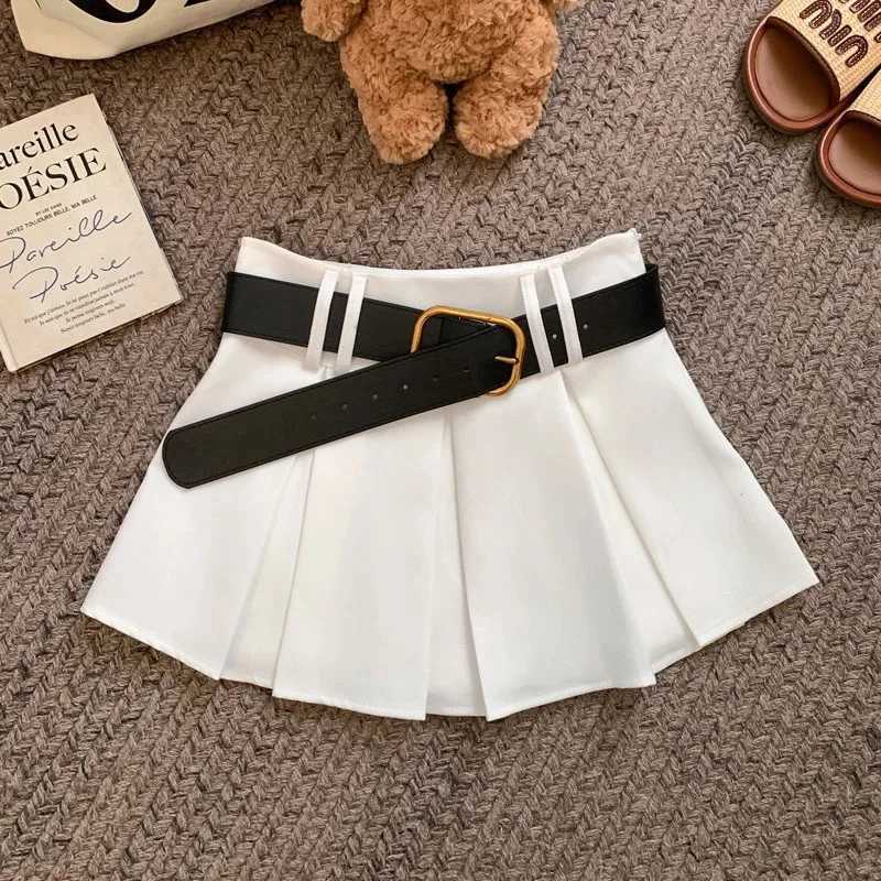 RAISE 2026 Spring Kids Girls Skirts Cotton Solid Infant Babys Girls Pleated Skirts High Waist 2-14Yrs Girls Versatile Skirts H260407