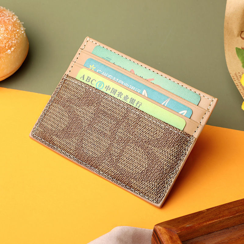 Korean small card holder high-value appearance women's leather ultra-thin mini personalized card holder high-end driver's license wallet int - view 4