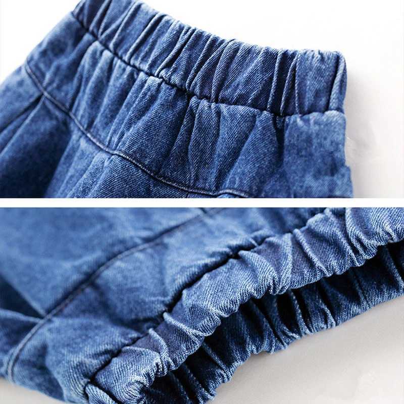 Summer Girls Skirt Denim All-Match Short Skirt 2022 Spring New Fashion Stitching Clothes Kids Outfit Casual Baby Clothing H260407