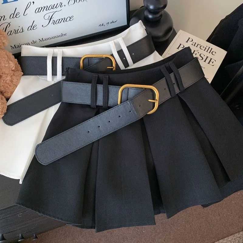 RAISE 2026 Spring Kids Girls Skirts Cotton Solid Infant Babys Girls Pleated Skirts High Waist 2-14Yrs Girls Versatile Skirts H260407